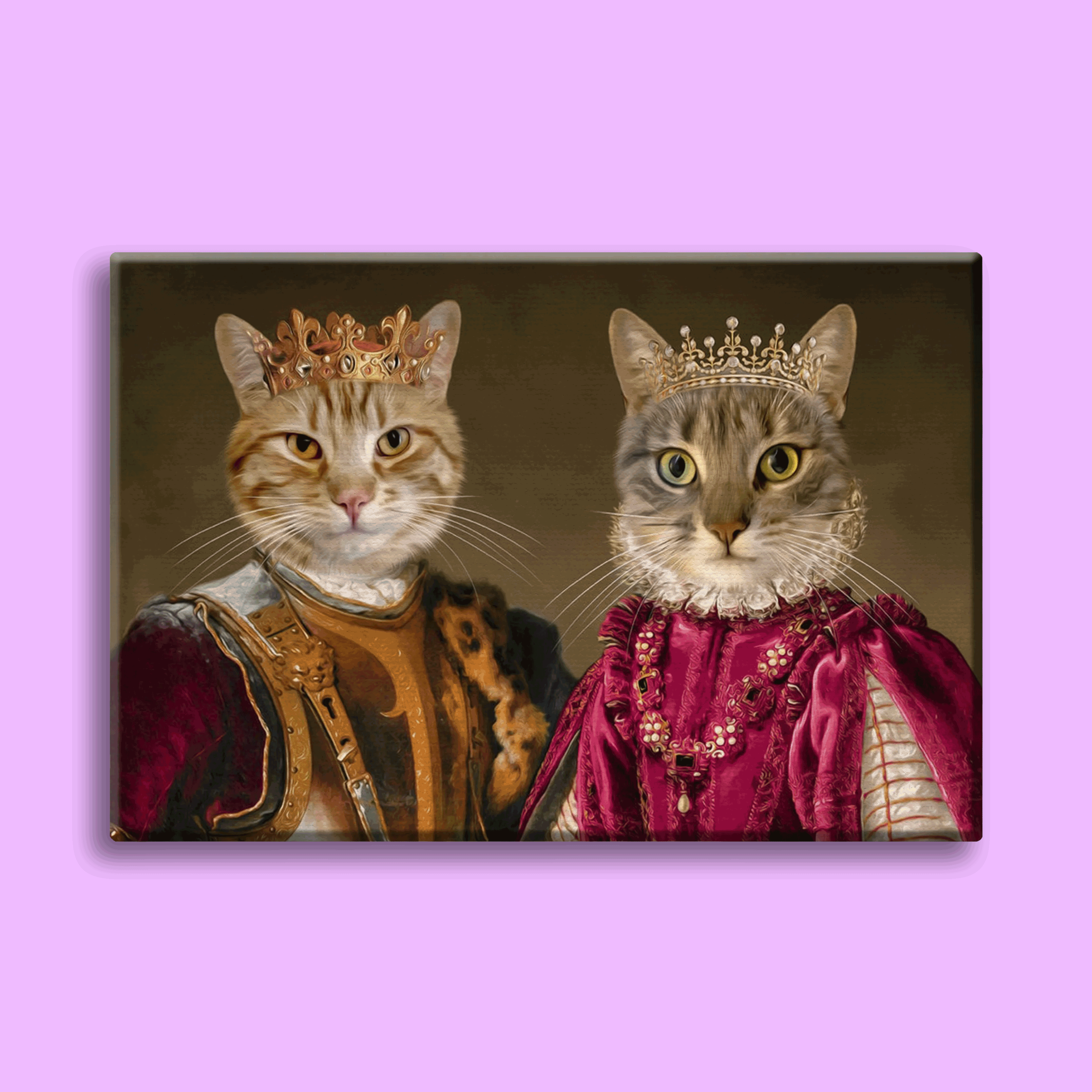 Regal Reign Duo - Custom Pet Portrait